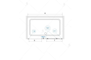Душевая дверь 110*185 RGW CL-14 Хром/Прозрачное/5 мм 32091411-11 - 3