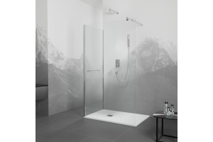 Душевой уголок Rgw Walk in 90х80 хром стекло прозрачное