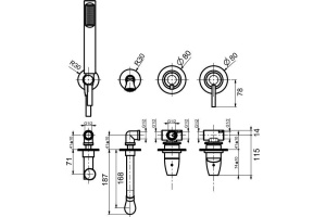 Душевой комплект Webert Opera moderna OE860312015 хром - 2