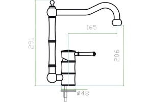 Смеситель Zorg Inox Old для кухонной мойки - 2