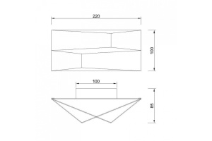 Настенный светодиодный светильник Mantra Fuji 8157 - 3
