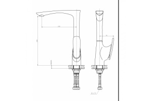 Смеситель для кухни WeltWasser WW MX ESSEN 606 хром (10000001990) - 2