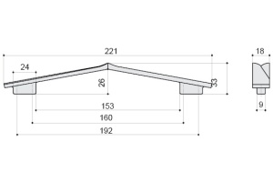 Ручка для мебели BelBagno 192-160 белый матовый - 2