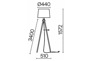 Торшер Maytoni Calvin Z177FL-01W - 3
