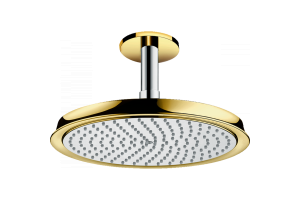 Верхний душ Hansgrohe Raindance Classic AIR Ø 240 мм, потолочное подсоединение 100 мм, ½’, хром/под золото 27405090