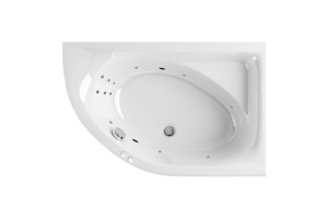 Ванна акриловая Excellent Aquaria Line 170x110 R с гидромассажем белый - хром