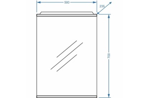 Зеркало Stella Polar Концепт Ильза 50 с подсветкой белый - 2