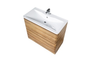 Тумба с раковиной BelBagno 100 светлое дерево - 3