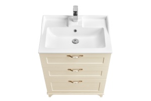 Тумба под раковину напольная Aquaton Леон 65 бежевый