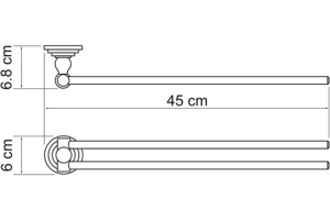 Полотенцедержатель Wasserkraft Isar K-7331 - 3