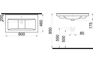 Раковина STWORKI 80 K0201-0805 - 2