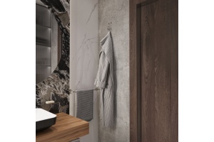 Крючок DIWO Смоленск П16536 одинарный, хром - 2