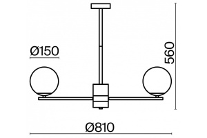Подвесная люстра Freya Marble FR5230PL-08BS - 3