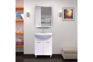 Мебель для ванной Misty Уют 60 прямая белая