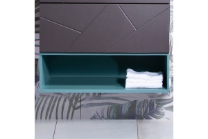 Полка Бриклаер Кристалл 60 под тумбу, муссон