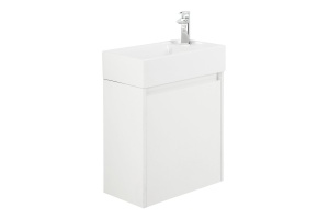 Тумба с раковиной Belbagno Kraft Mini 50 R белый матовый