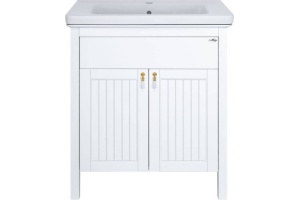 Тумба с раковиной Misty Адель 60 белая матовая