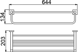 Полка Timo Selene 12058/03 для полотенец - 3