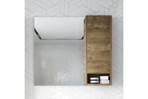 Зеркало STWORKI Карлстад 90 R, дуб рустикальный