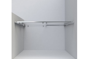 Душевая дверь в нишу Vincea Garda VDS-1G160CL 160 см, профиль хром, стекло прозрачное - 3