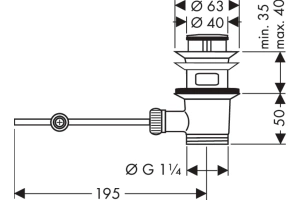 Смеситель для раковины Hansgrohe Vivenis хром  - 3