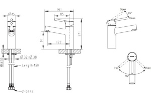 Смеситель Bravat Palace для раковины - 2
