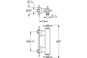 Смеситель Grohe Atrio New 26003AL3 для душа - 2