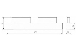 Трековый светодиодный светильник для магнитного шинопровода Arlight MAG-ORIENT-FLAT-L690-24W Warm3000 037914 - 2