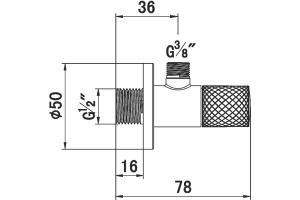 Вентиль Kludi 1584605-00 угловой - 2