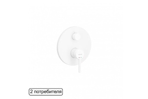 Смеситель для душа встраиваемый Excellent Pi белый матовый