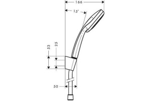 Душевой гарнитур Hansgrohe Croma 100 Multi 27595000 Porter'S - 3