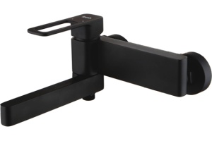 Смеситель Iddis Slide для ванны с душем, матовый черный SLIBL00i02WA