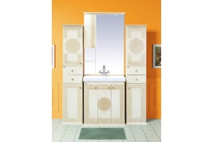 Зеркало Misty Olimpia Lux 75 L бежевая патина - 3