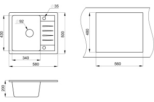 Мойка кухонная Granula Standart ST-5803 классик - 2