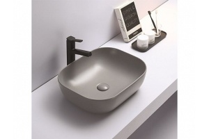 Раковина накладная CeramaLux NC 50.5 см светло-серый матовый (78104MH-5) - 2