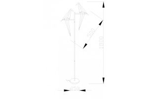 Настольная лампа декоративная Moderli Birds V3075-2TL - 2