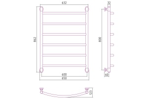 Полотенцесушитель водяной ДР 