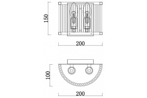 Настенный светильник Freya Savoy FR5053WL-02BS - 3