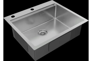 Мойка кухонная Paulmark Brim-Pro 59 брашированная сталь - 2