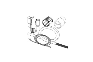 Комплект подключения пневматической панели смыва для бачка Octa - 2