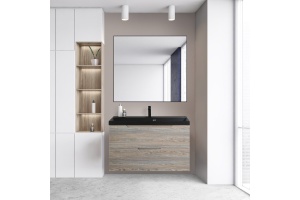 Комплект мебели BelBagno Vittoria 100 серый - коричневый