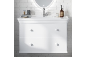 Тумба с раковиной STWORKI Вестерос 85 белая