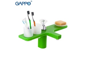 Смеситель для раковины Gappo зеленый G1096-9 - 2