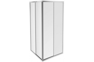 Душевое ограждение Jacob Delafon Serenity 90х90х190 см, серый блестящий, прозрачное, профиль хром E14A90-GA