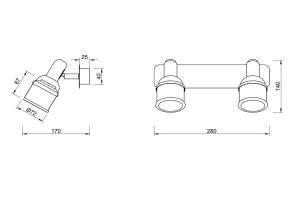 Спот Freya Arlette FR7003WL-02BZ - 3