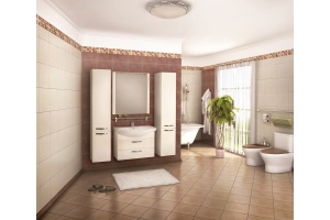 Зеркало Aquaton Ария 80 белый - 3