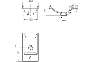 Мебельная раковина Stella Polar Сомо 40 белая - 3