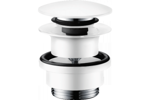 50100700 HG Push-open сливной набор для раковины матовый белый