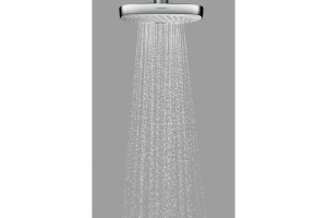 Верхний душ 9 л/мин с потолочным подсоединением Hansgrohe 300 2jet EcoSmart 26608000, хром - 2