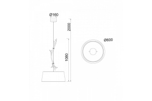 Подвесной светильник Mantra Sabina 6178 - 3